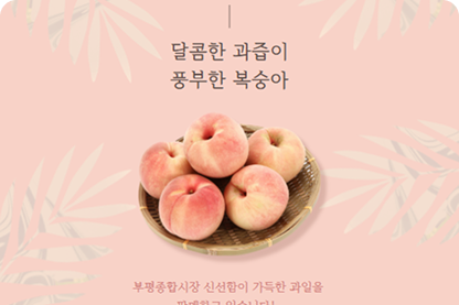 과즙 팡팡!달콤~한 복숭아 제철 지나기 전에 드셔보세요!의 이벤트 썸네일